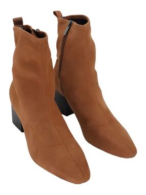 Donald Pliner Chestnut Brown Suede Ankle Boots Size 9M